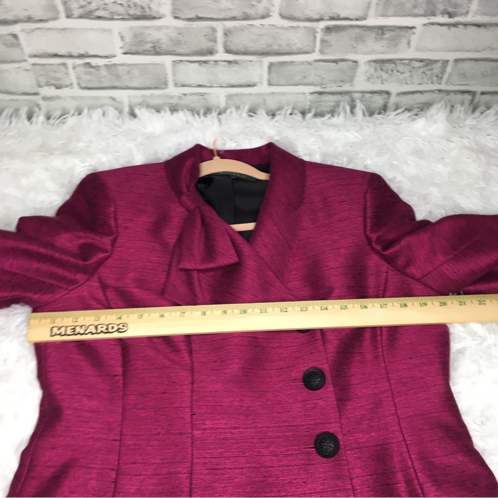 Kasper Blazer Bow Detail on Collar - Picture 12 of 13